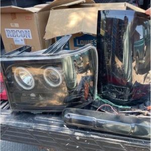 GMC 07-11 headlight and tail lights with a third brake light